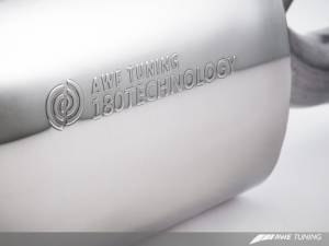 AWE Tuning - AWE Tuning Audi B8 A4 Touring Edition Exhaust - Single Side Diamond Black Tips - Image 4