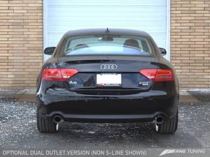 AWE Tuning - AWE Tuning Audi B8 A5 2.0T Touring Edition Exhaust - Dual Outlet Polished Silver Tips - Image 2