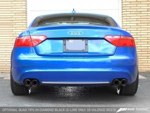 AWE Tuning - AWE Tuning Audi B8 A5 2.0T Touring Edition Exhaust - Quad Outlet Diamond Black Tips - Image 2
