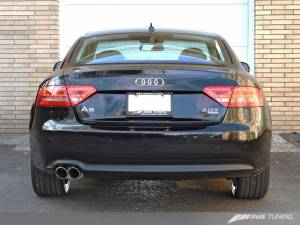 AWE Tuning - AWE Tuning Audi B8 A5 2.0T Touring Edition Single Outlet Exhaust - Diamond Black Tips - Image 2