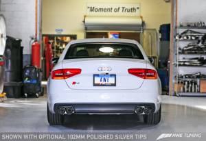 AWE Tuning - AWE Tuning Audi B8.5 S4 3.0T Touring Edition Exhaust System - Chrome Silver Tips (102mm) - Image 8