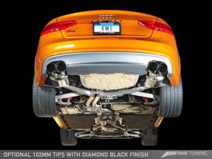 AWE Tuning - AWE Tuning Audi B8.5 S5 3.0T Touring Edition Exhaust System - Diamond Black Tips (102mm) - Image 2