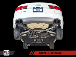 AWE Tuning - AWE Tuning Audi C7 / C7.5 S6 4.0T Touring Edition Exhaust - Polished Silver Tips - Image 2