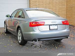 AWE Tuning - AWE Tuning Audi C7 A6 3.0T Touring Edition Exhaust - Dual Outlet Chrome Silver Tips - Image 6