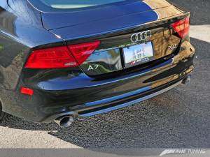 AWE Tuning - AWE Tuning Audi C7 A7 3.0T Touring Edition Exhaust - Dual Outlet Chrome Silver Tips - Image 8