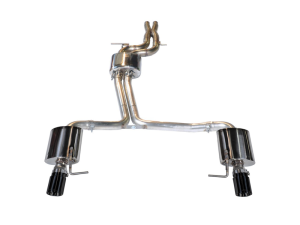 AWE Tuning - AWE Tuning Audi C7 A7 3.0T Touring Edition Exhaust - Dual Outlet Diamond Black Tips - Image 5