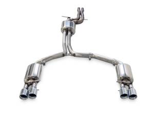 AWE Tuning - AWE Tuning Audi C7 A7 3.0T Touring Edition Exhaust - Quad Outlet Chrome Silver Tips - Image 3