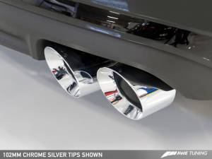 AWE Tuning - AWE Tuning Audi C7.5 A6 3.0T Touring Edition Exhaust - Quad Outlet Chrome Silver Tips - Image 8