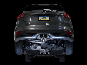 AWE Tuning - AWE Tuning Ford Focus ST Track Edition Cat-back Exhaust - Chrome Silver Tips - Image 5