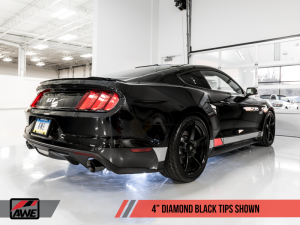 AWE Tuning - AWE Tuning S550 Mustang GT Cat-back Exhaust - Touring Edition (Diamond Black Tips) - Image 5