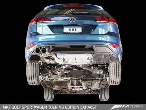 AWE Tuning - AWE Tuning VW MK7 Golf SportWagen Touring Edition Exhaust w/Diamond Black Tips (90mm) - Image 2