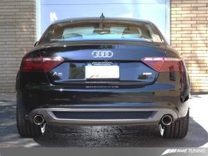 AWE Tuning - AWE Tuning Audi B8 A5 3.2L Touring Edition Exhaust System - Dual 3.5in Diamond Black Tips - Image 2