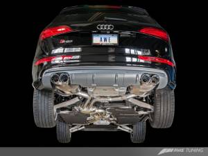 AWE Tuning - AWE Tuning Audi 8R SQ5 Touring Edition Exhaust - Quad Outlet Chrome Silver Tips - Image 1