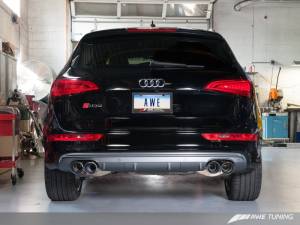 AWE Tuning - AWE Tuning Audi 8R SQ5 Touring Edition Exhaust - Quad Outlet Chrome Silver Tips - Image 3