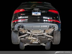AWE Tuning - AWE Tuning Audi 8R SQ5 Touring Edition Exhaust - Quad Outlet Chrome Silver Tips - Image 5