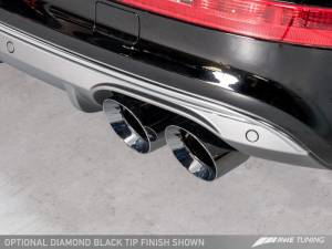 AWE Tuning - AWE Tuning Audi 8R SQ5 Touring Edition Exhaust - Quad Outlet Diamond Black Tips - Image 4
