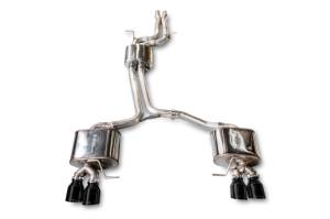 AWE Tuning - AWE Tuning Audi 8R SQ5 Touring Edition Exhaust - Quad Outlet Diamond Black Tips - Image 5