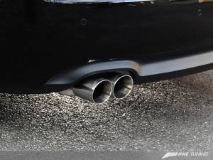 AWE Tuning - AWE Tuning Audi B8 A5 2.0T Touring Edition Single Outlet Exhaust - Polished Silver Tips - Image 7