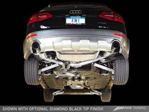 AWE Tuning - AWE Tuning Audi B8.5 All Road Touring Edition Exhaust - Dual Outlet Diamond Black Tips - Image 2