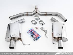 AWE Tuning - AWE Tuning VW CC Touring Edition Exhaust Dual Outlet - Chrome Silver Tips - Image 2