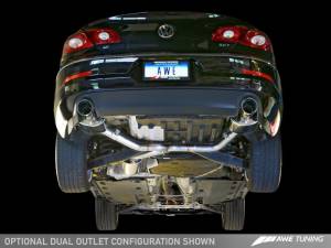 AWE Tuning - AWE Tuning VW CC Touring Edition Exhaust Dual Outlet - Diamond Black Tips - Image 3
