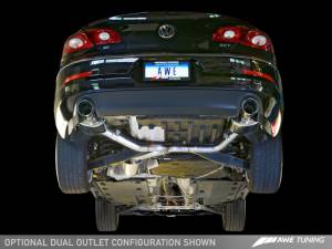 AWE Tuning - AWE Tuning VW CC Touring Edition Exhaust Dual Outlet - Diamond Black Tips - Image 12