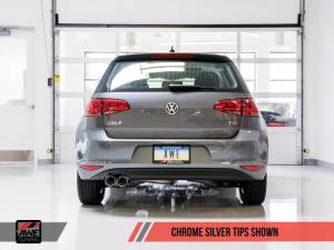 AWE Tuning - AWE Tuning VW MK7 Golf 1.8T Touring Edition Exhaust w/Chrome Silver Tips (90mm) - Image 3