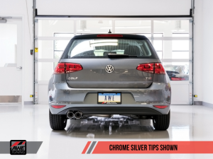AWE Tuning - AWE Tuning VW MK7 Golf 1.8T Touring Edition Exhaust w/Chrome Silver Tips (90mm) - Image 8