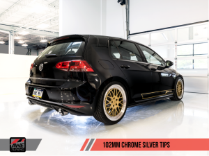 AWE Tuning - AWE Tuning VW MK7 GTI Touring Edition Exhaust - Chrome Silver Tips - Image 3