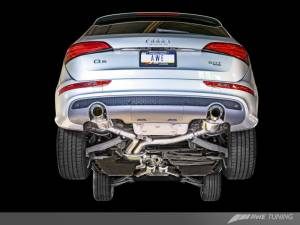 AWE Tuning - AWE Tuning Audi 8R Q5 3.0T Touring Edition Exhaust Dual Outlet Chrome Silver Tips - Image 4