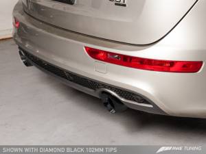 AWE Tuning - AWE Tuning Audi 8R Q5 3.0T Touring Edition Exhaust Dual Outlet Chrome Silver Tips - Image 10