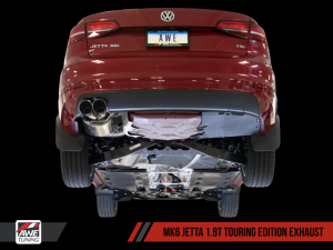 AWE Tuning - AWE Tuning Mk6 GLI 2.0T - Mk6 Jetta 1.8T Touring Edition Exhaust - Polished Silver Tips - Image 3