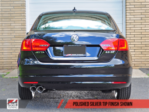 AWE Tuning - AWE Tuning Mk6 Jetta 2.5L Touring Edition Exhaust - Polished Silver Tips - Image 7