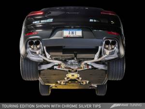 AWE Tuning - AWE Tuning Panamera 2/4 Touring Edition Exhaust (2011-2013) - w/Chrome Silver Tips - Image 2