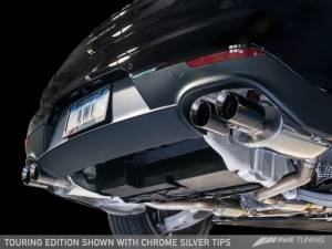 AWE Tuning - AWE Tuning Panamera 2/4 Touring Edition Exhaust (2011-2013) - w/Chrome Silver Tips - Image 3