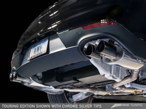 AWE Tuning - AWE Tuning Panamera 2/4 Touring Edition Exhaust (2011-2013) - w/Chrome Silver Tips - Image 7