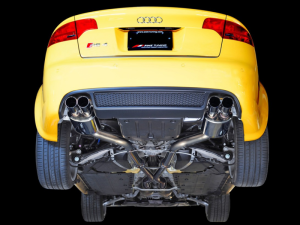 AWE Tuning - AWE Tuning Audi B7 RS4 Track Edition Exhaust - Polished Silver Tips - Image 2