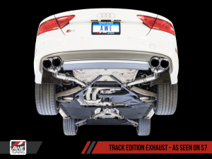 AWE Tuning - AWE Tuning Audi C7 / C7.5 S6 4.0T Track Edition Exhaust - Diamond Black Tips - Image 2