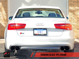AWE Tuning - AWE Tuning Audi C7 / C7.5 S6 4.0T Track Edition Exhaust - Diamond Black Tips - Image 7