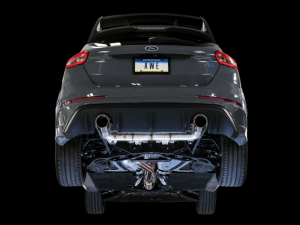 AWE Tuning - AWE Tuning Ford Focus RS Track Edition Cat-back Exhaust - Chrome Silver Tips - Image 4