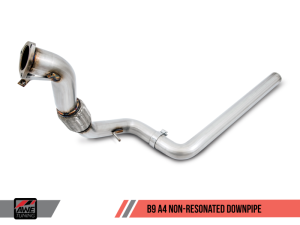 AWE Tuning - AWE Tuning Audi B9 A4 Track Edition Exhaust Dual Outlet - Chrome Silver Tips (Includes DP) - Image 2
