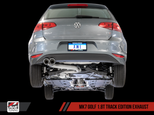 AWE Tuning - AWE Tuning VW MK7 Golf 1.8T Track Edition Exhaust w/Diamond Black Tips (90mm) - Image 2