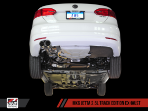 AWE Tuning - AWE Tuning Mk6 Jetta 2.5L Track Edition Exhaust - Polished Silver Tips - Image 2