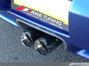 AWE Tuning - AWE Tuning Optional Porsche 987 Cayman/S Boxster/S Muffler Tip Set - Diamond Black - Image 6