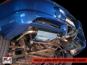 AWE Tuning - AWE Tuning Optional Porsche 987 Cayman/S Boxster/S Muffler Tip Set - Polished Silver - Image 2