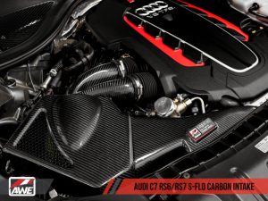 AWE Tuning - AWE Tuning Audi C7 RS6 / RS7 4.0T S-FLO Carbon Intake V2 - Image 11