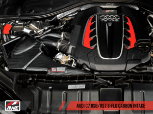 AWE Tuning - AWE Tuning Audi C7 RS6 / RS7 4.0T S-FLO Carbon Intake V2 - Image 12