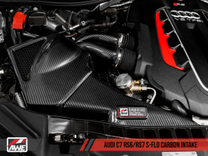AWE Tuning - AWE Tuning Audi C7 RS6 / RS7 4.0T S-FLO Carbon Intake V2 - Image 16
