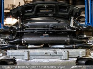 AWE Tuning - AWE Tuning Porsche 991 (991.2) Turbo and Turbo S S-FLO Carbon Intake - Image 4