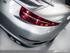 AWE Tuning - AWE Tuning Porsche 991.1 Turbo Performance Exhaust and High-Flow Cats - Silver Quad Tips - Image 6